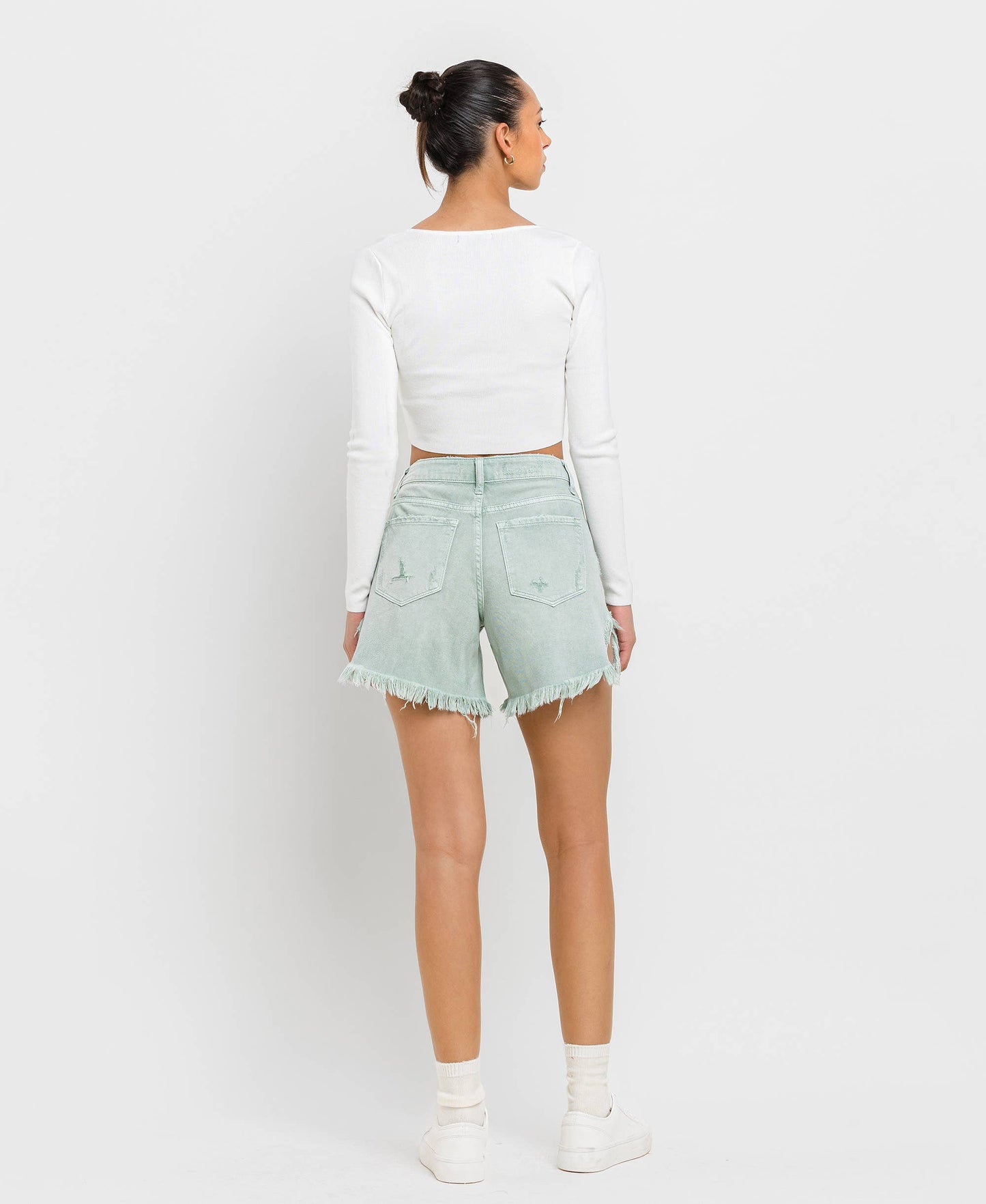Sage High Rise Shorts