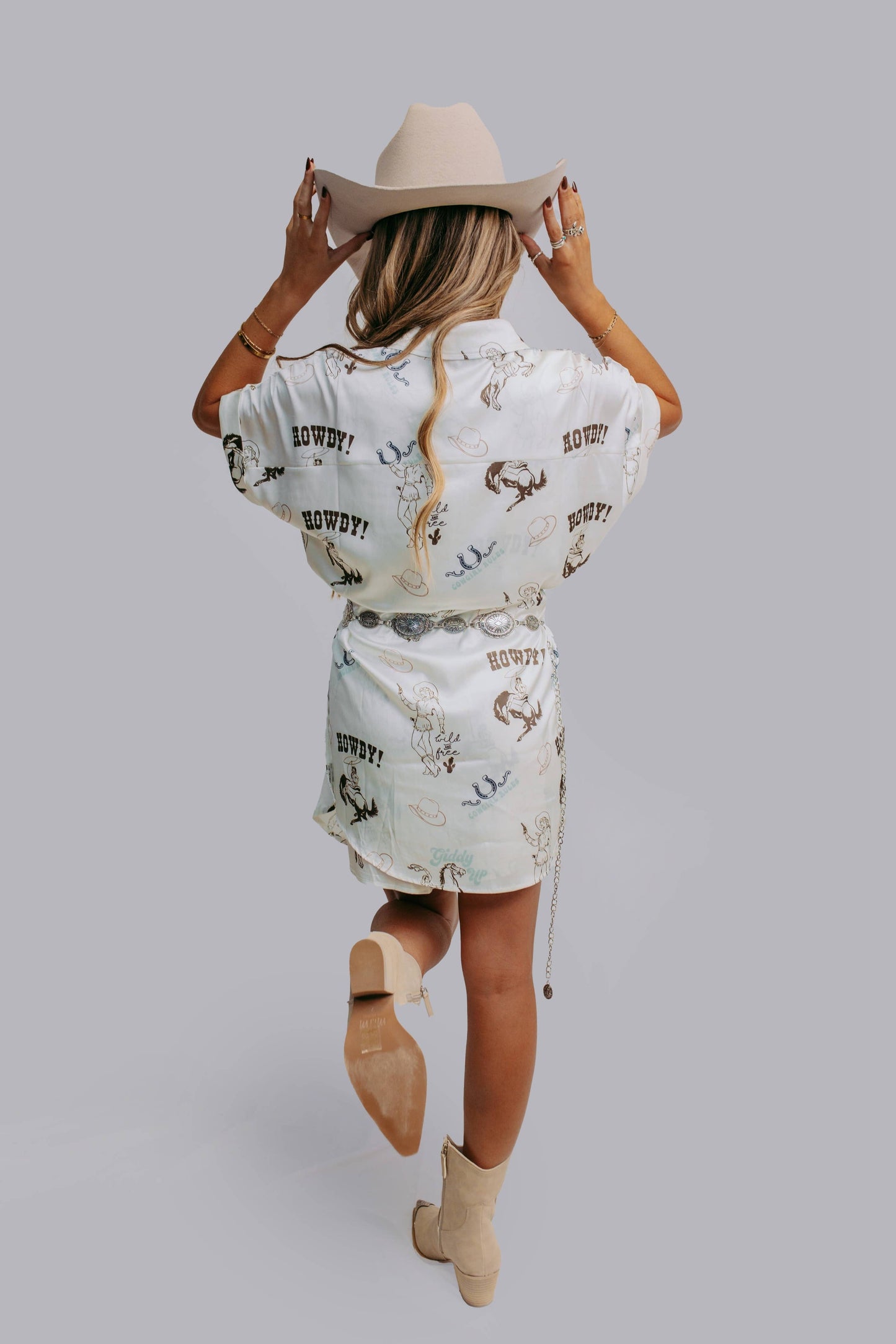 Daisy Satin Shirt Dress