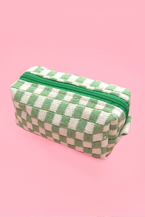CHECKER POUCH BAG