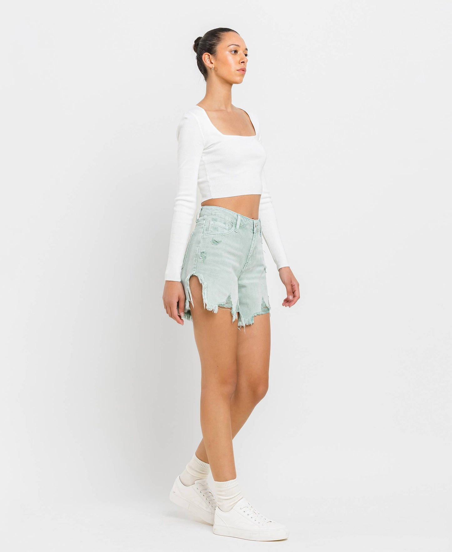 Sage High Rise Shorts