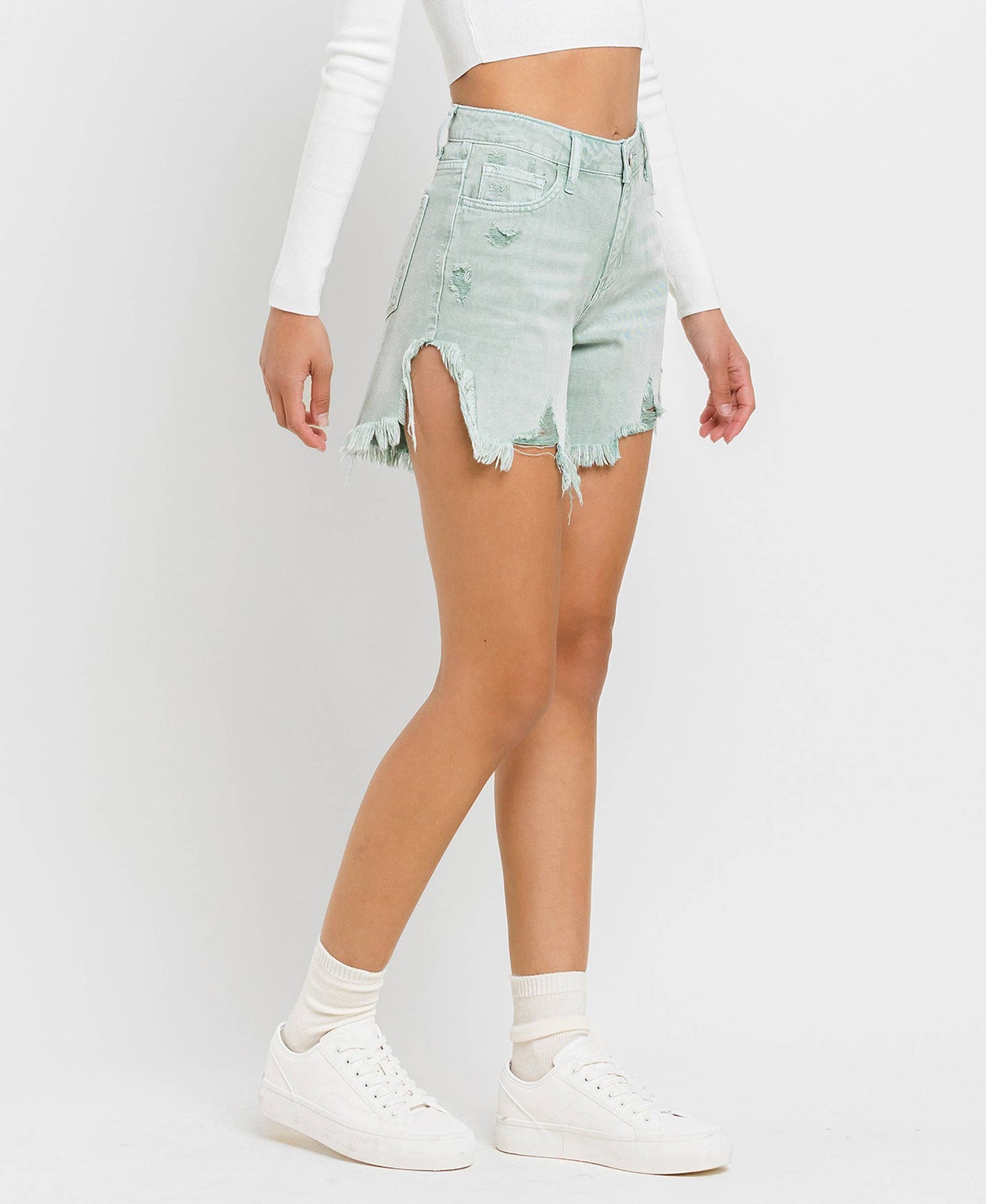 Sage High Rise Shorts