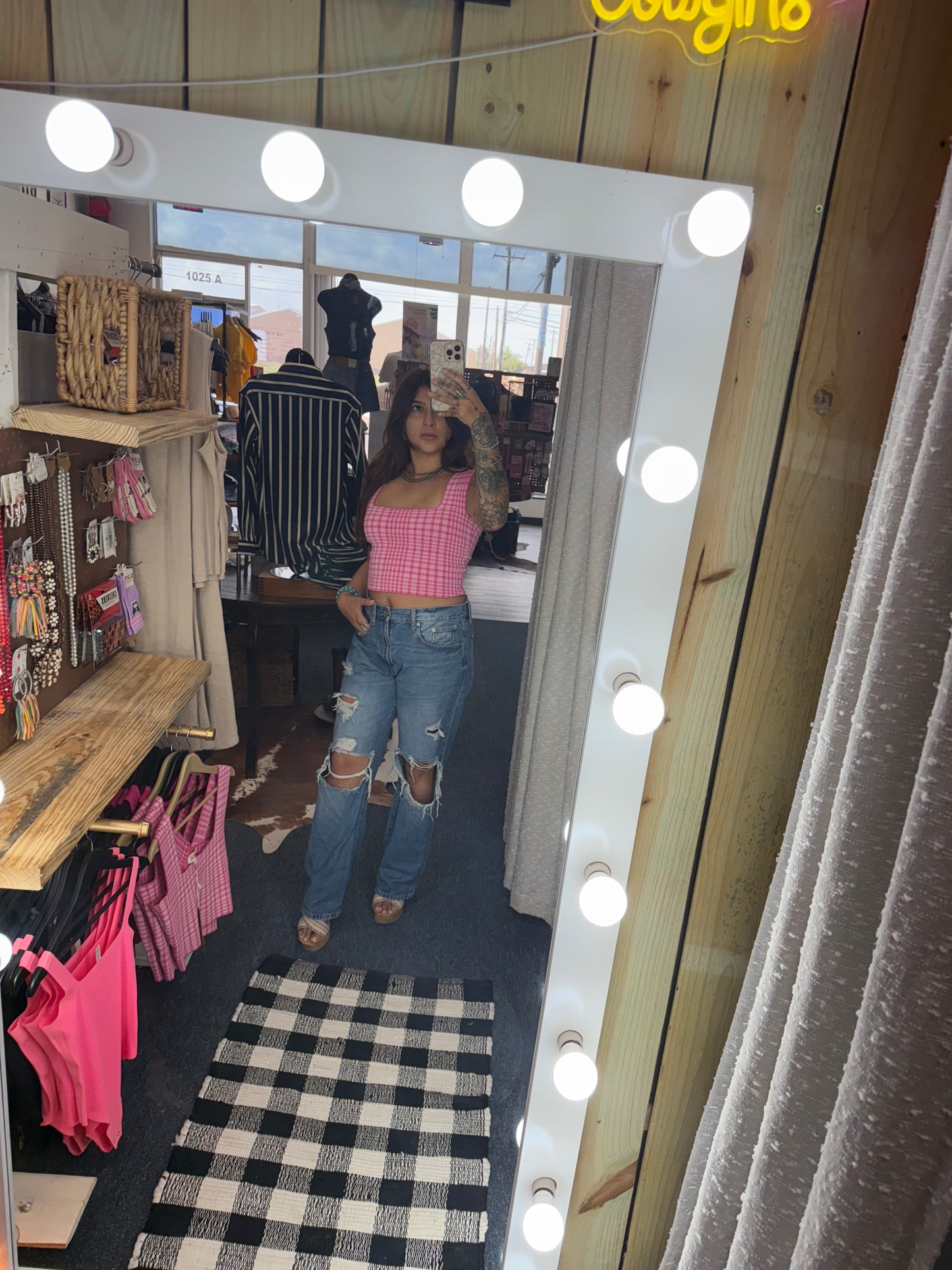 Plaid Brami Top