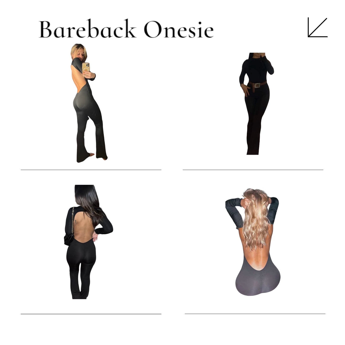 Bare Back Onesie