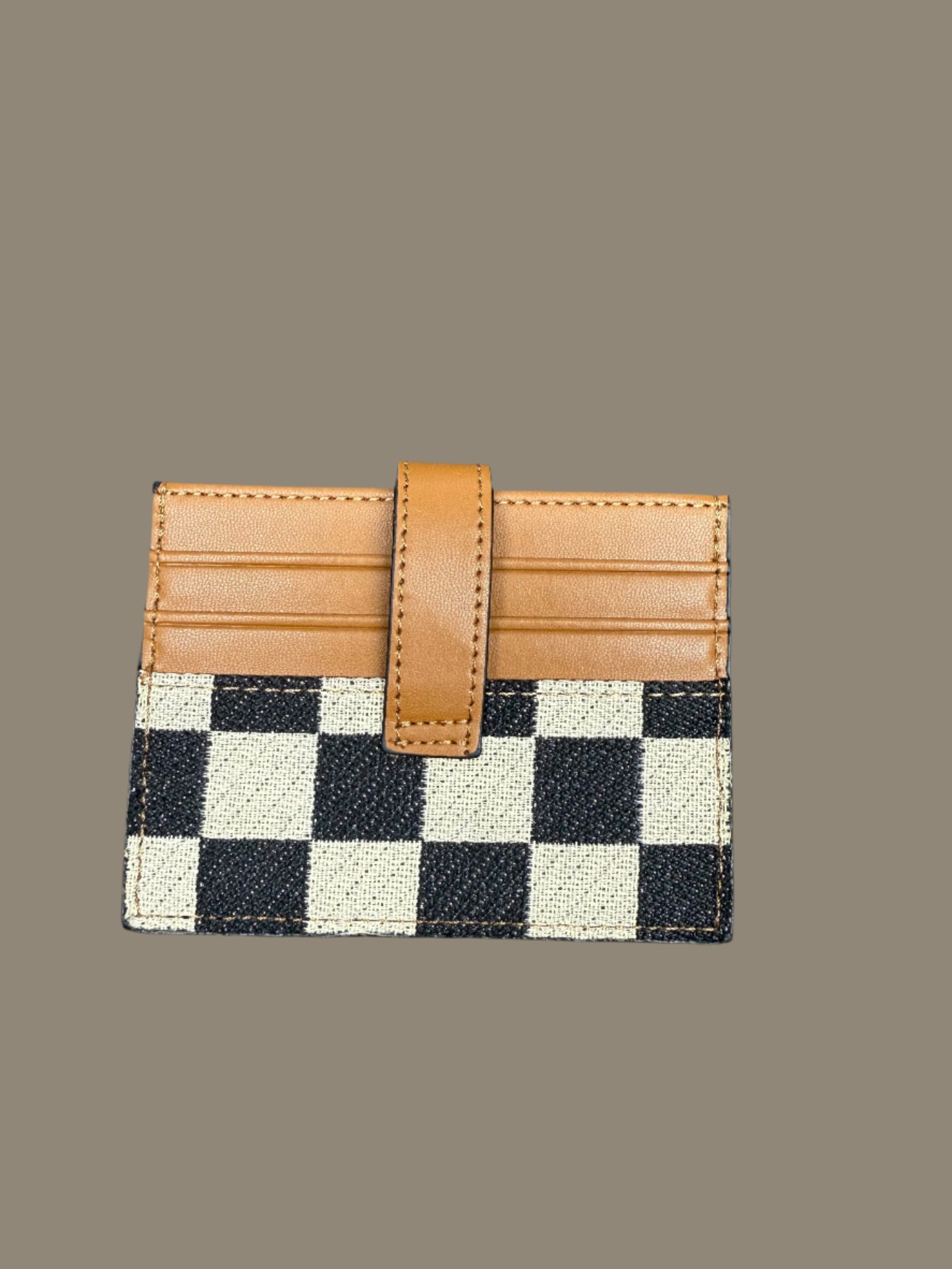 Checkered Slim Wallet