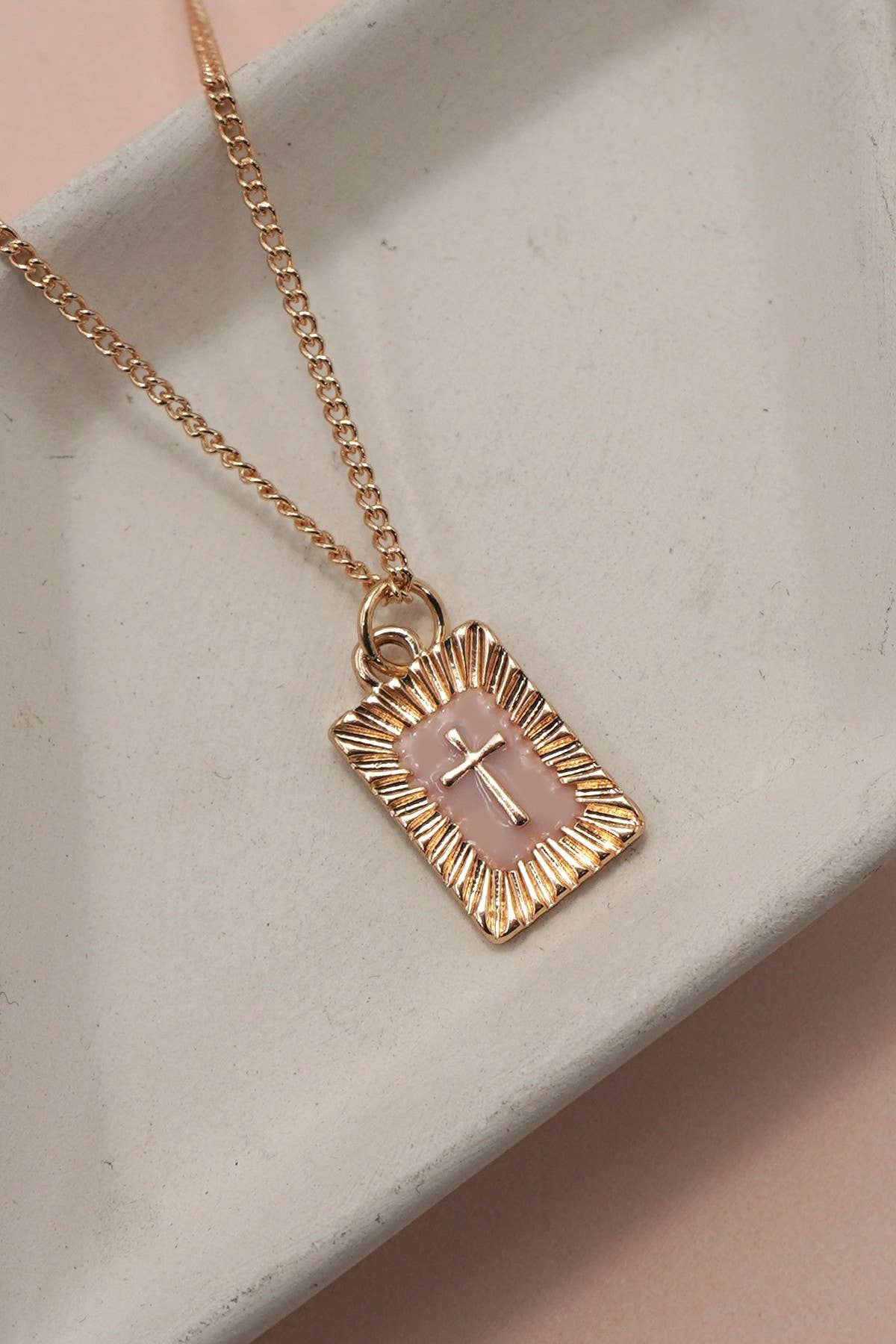 SUNBURST CROSS PENDANT