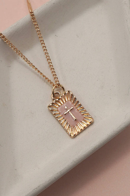 SUNBURST CROSS PENDANT
