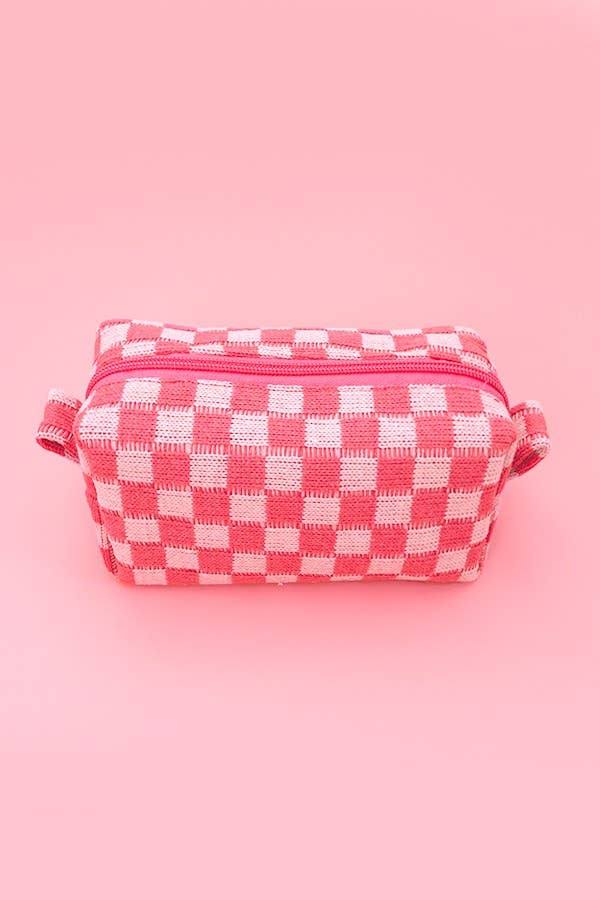 CHECKER POUCH BAG