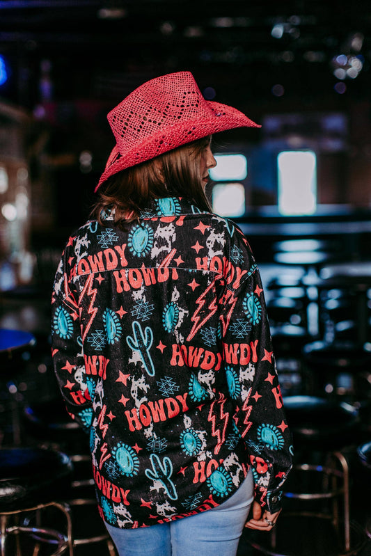 Sparkle Howdy Corduroy Shacket