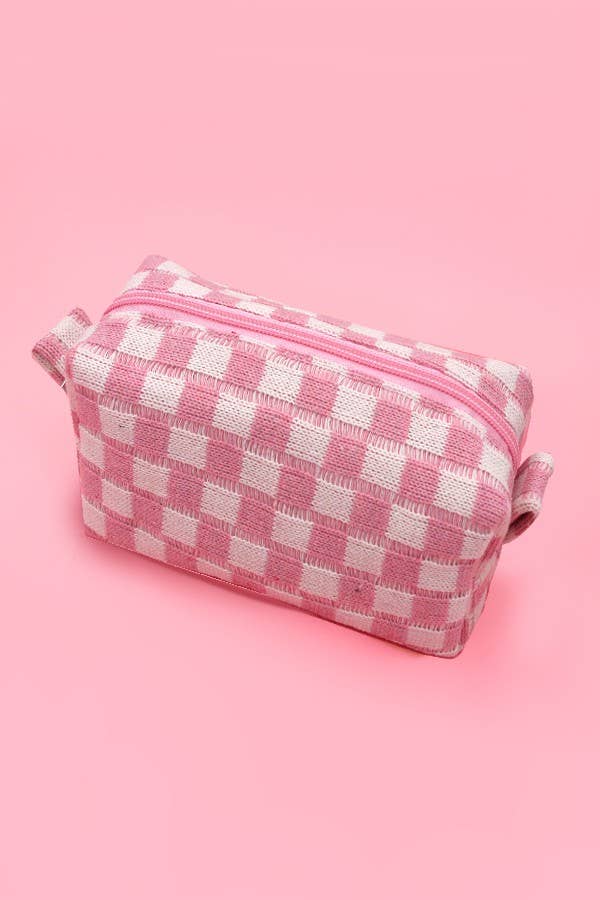 CHECKER POUCH BAG