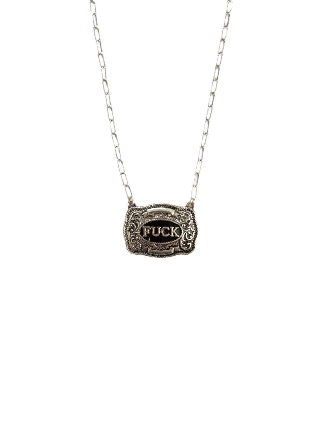F**K Buckle Necklace