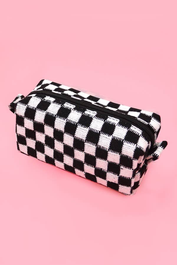 CHECKER POUCH BAG