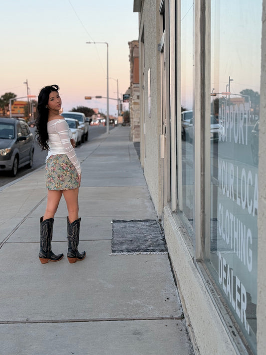 Floral Jacquard Mini