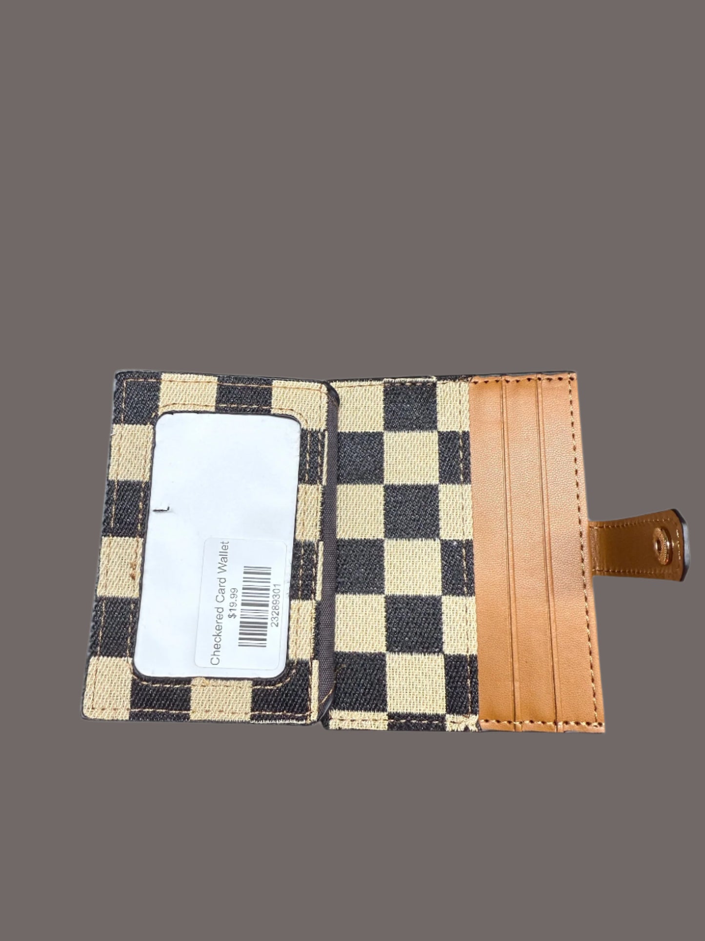 Checkered Slim Wallet