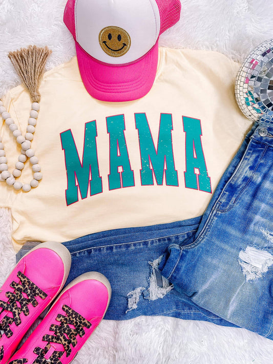 Teal Neon Mama