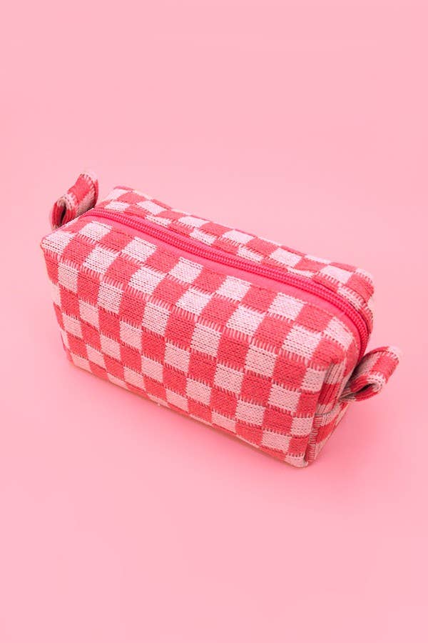 CHECKER POUCH BAG