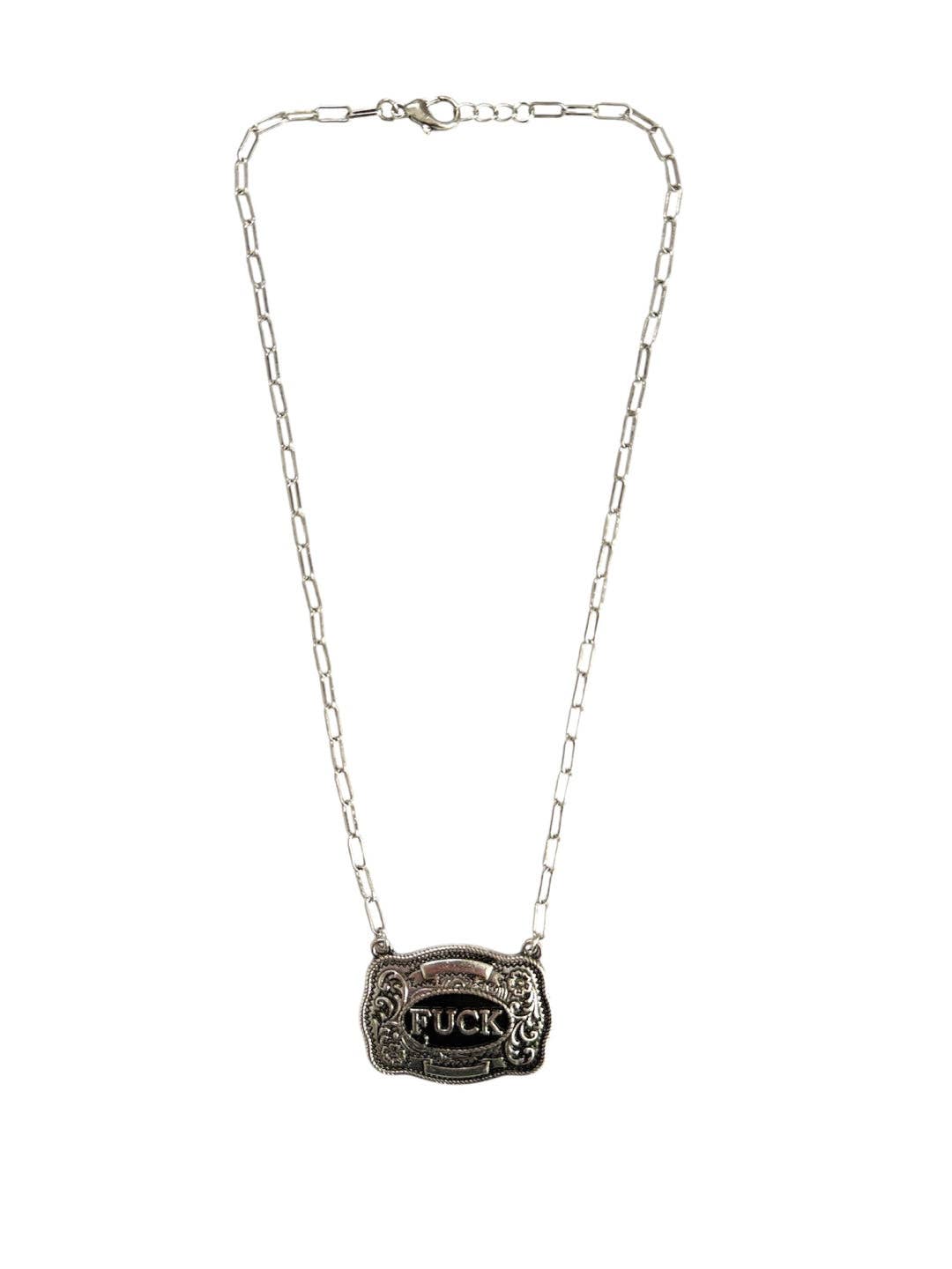 F**K Buckle Necklace