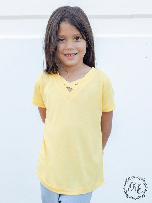 Girls V-Neck Basic